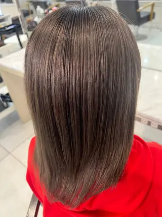 ミディアム カラー Euphoria新宿店所属・新宿/透明感カラー 縮毛矯正/SHOKIのヘアスタイル