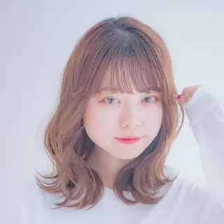 セミロング 縮毛矯正/レイヤー 💎やまもとちひろのヘアスタイル