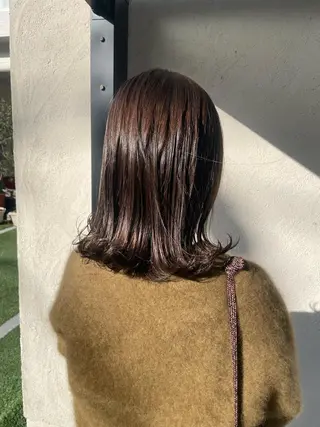 セミロング シュリンプ梅森坂店所属・内藤 里桜🌸のヘアスタイル