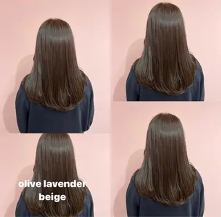 セミロング カラー RIYA❤︎ Aujuaソムリエのヘアスタイル