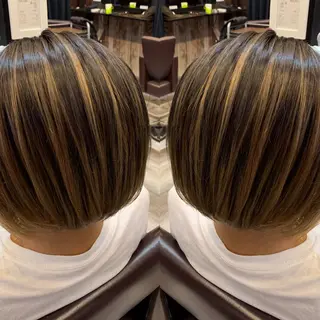 ショート カラー KIRA スズキ タクヤ／店長のヘアスタイル