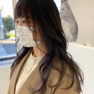 ロング カラー 古屋 花織のヘアスタイル