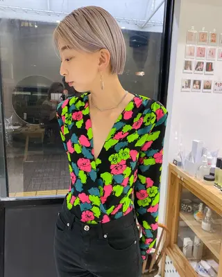 ショート 福田 千紗のヘアスタイル