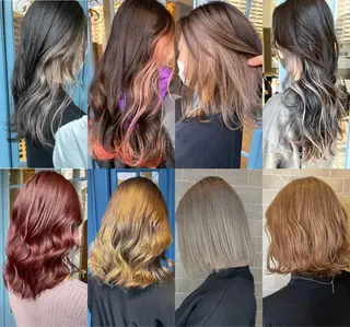 ロング カラー ブリーチ毛矯正.髪質 改善.髪にドラマをのヘアスタイル