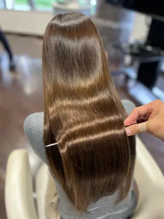 ロング haretoki 髪質改善サロンのヘアスタイル