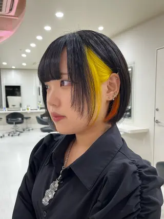 ミディアム カラー 💟RINNA 艶カラー💟のヘアスタイル