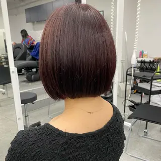 ショート カラー 💕コテ巻き風パーマ 💕KEIYA 💕のヘアスタイル