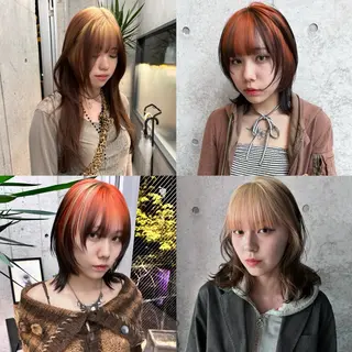 ミディアム カラー yuuna/ ハッシュカット🎀のヘアスタイル