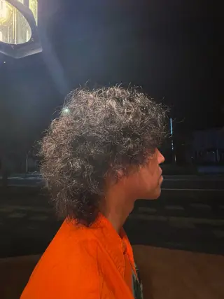 ミディアム パーマ メンズ パーマ/藤沢 湘南/HYOのヘアスタイル