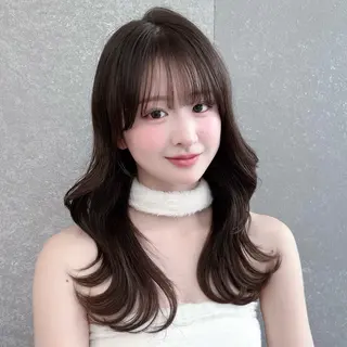 セミロング 韓国レイヤー／似合わ せ／nazuna🩵のヘアスタイル