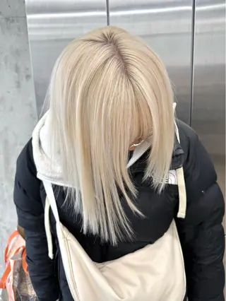 ミディアム ブリーチカラー /ハイトーン碇　英朗のヘアスタイル