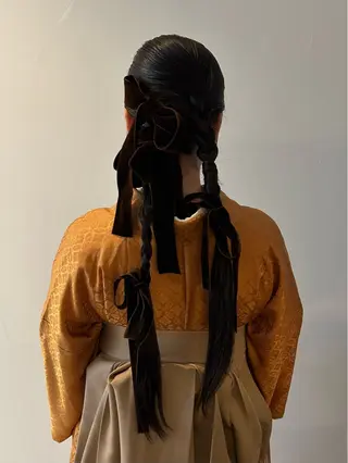 ヘアアレンジ nonoka オリーブ/レイヤーのヘアスタイル