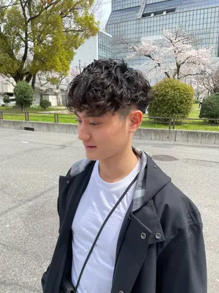 パーマ メンズ ボブ／パーマ指名 No. 1🍃れんとのヘアスタイル