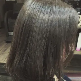 セミロング カラー 金崎 新吾のヘアスタイル