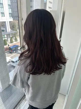 セミロング カラー レイヤー/ナチュラル 💐nao.のヘアスタイル