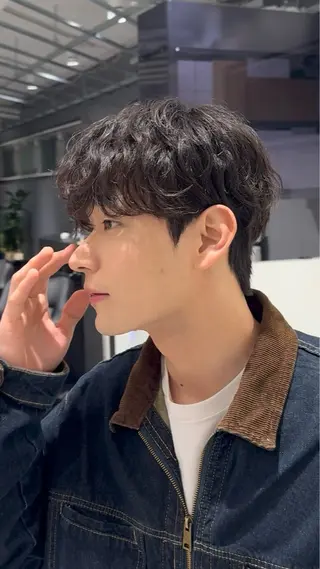 ショート パーマ メンズ SKILL MiNam所属・大島 航汰のヘアスタイル