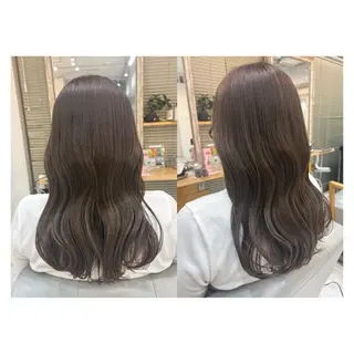 ロング レイヤーカット・ 縮毛矯正 星野のヘアスタイル