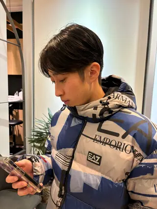 メンズ 切りっぱなしボブ/ ショート/カエ🌛のヘアスタイル