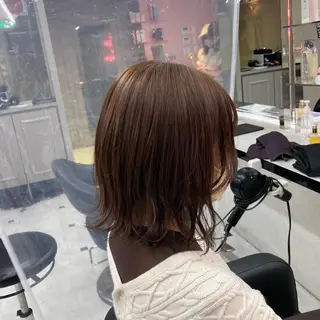 ロング カラー EMIL/上野駅近 /ブリーチ縮毛矯正のヘアスタイル