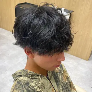 ショート パーマ メンズ UNIX所属・村上翼/ハンサム ショート/パーマのヘアスタイル