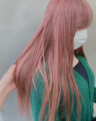 ロング カラー ブームボックス所属・🐝ハイトーンカラー hachi🐝のヘアスタイル