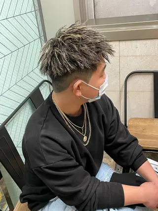 カラー パーマ メンズ Le'a所属・渋谷/フェード/ 國分 翔のヘアスタイル