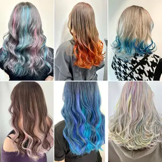 セミロング カラー メンズ特化✨パーマ Atria横浜コンダのヘアスタイル