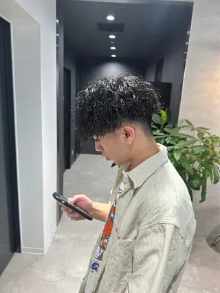 パーマ メンズ 新世代パーマ⚡️ の達人トモ⚡️のヘアスタイル