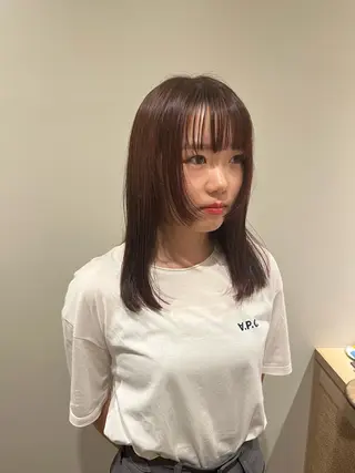 ミディアム カラー AMNESIA三軒茶屋所属・おがわ ともひさのヘアスタイル