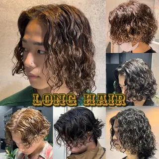 パーマ メンズ 渋谷サーフカール アメカジ美容師のヘアスタイル