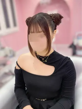 ロング ヘアアレンジ Set Salon Mémoire by miuprierre所属・推し活🪄🩷 川上 佳奈のヘアスタイル