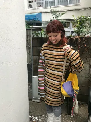 ミディアム カラー パーマ 🥄 ゆうかのヘアスタイル