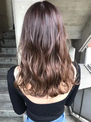 セミロング カラー 成松 勇治のヘアスタイル
