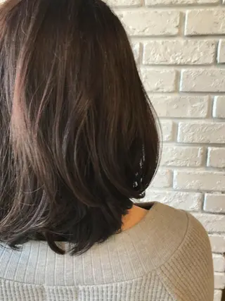 ミディアム カラー 日比 貴大/ minim hairのヘアスタイル