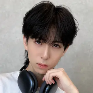 ミディアム カラー パーマ メンズ メンズZina代表 田端 麗治のヘアスタイル