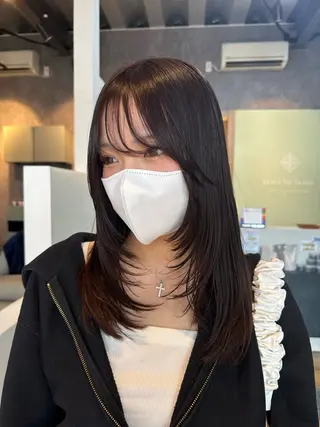 ロング 坂庭 美夢のヘアスタイル