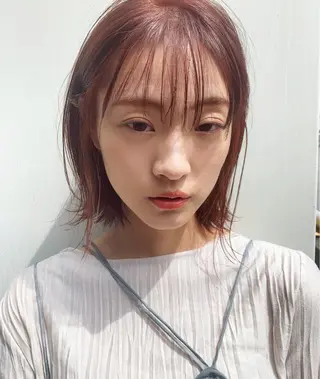 ショート カラー パーマ ヘアアレンジ メンズ キッズ ネイル マツエク・マツパ SALOWIN梅田茶屋町店所属・ウルフレイヤーカット /チヒロのヘアスタイル