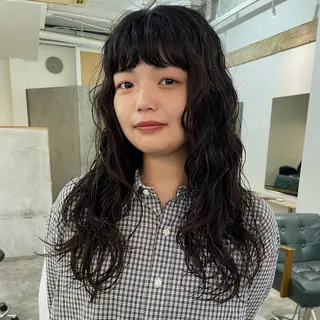 ロング パーマ 野村矩樂/パーマ /縮毛矯正のヘアスタイル