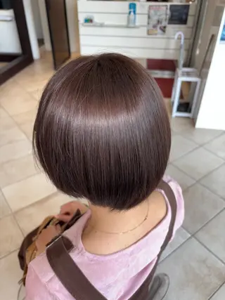 カラー うる艶&縮毛矯正 ⟡.·小林理菜⟡.·のヘアスタイル