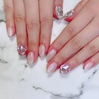 ロング カラー ネイル Q Free nailsのネイルデザイン