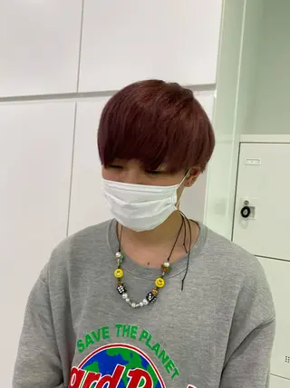 ショート カラー メンズ レイヤー✂︎赤み消し 髪質改善/井上健太のヘアスタイル