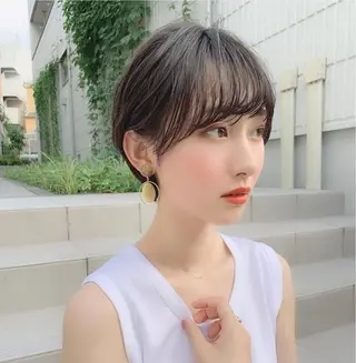 ショート 井上 一青のヘアスタイル