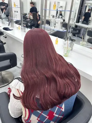 ロング ダメージレスハイ トーン💖kanonのヘアスタイル