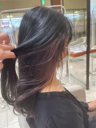 ロング カラー カネヒラ リョウスケのヘアスタイル