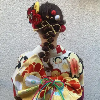 ロング ヘアアレンジ 野々村 朋美のヘアスタイル