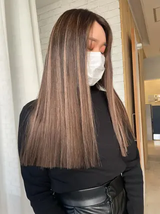 ロング カラー 艶ハイトーン👑♡ NATSUKIのヘアスタイル