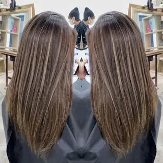 セミロング カラー ヘアアレンジ BANK'S hair所属・💐ケラチン 髪質改善寺坂雄飛💐のヘアスタイル