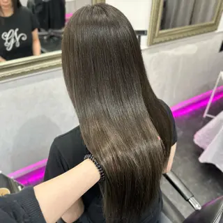 セミロング カラー ハイトーン/ウルフ /エクステ/ましろのヘアスタイル