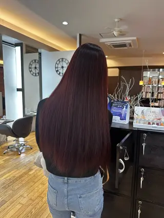 ロング カラー 和田 楓のヘアスタイル