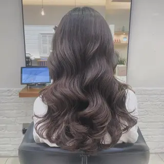 ロング ワンホンパーマ/ 菜月のヘアスタイル